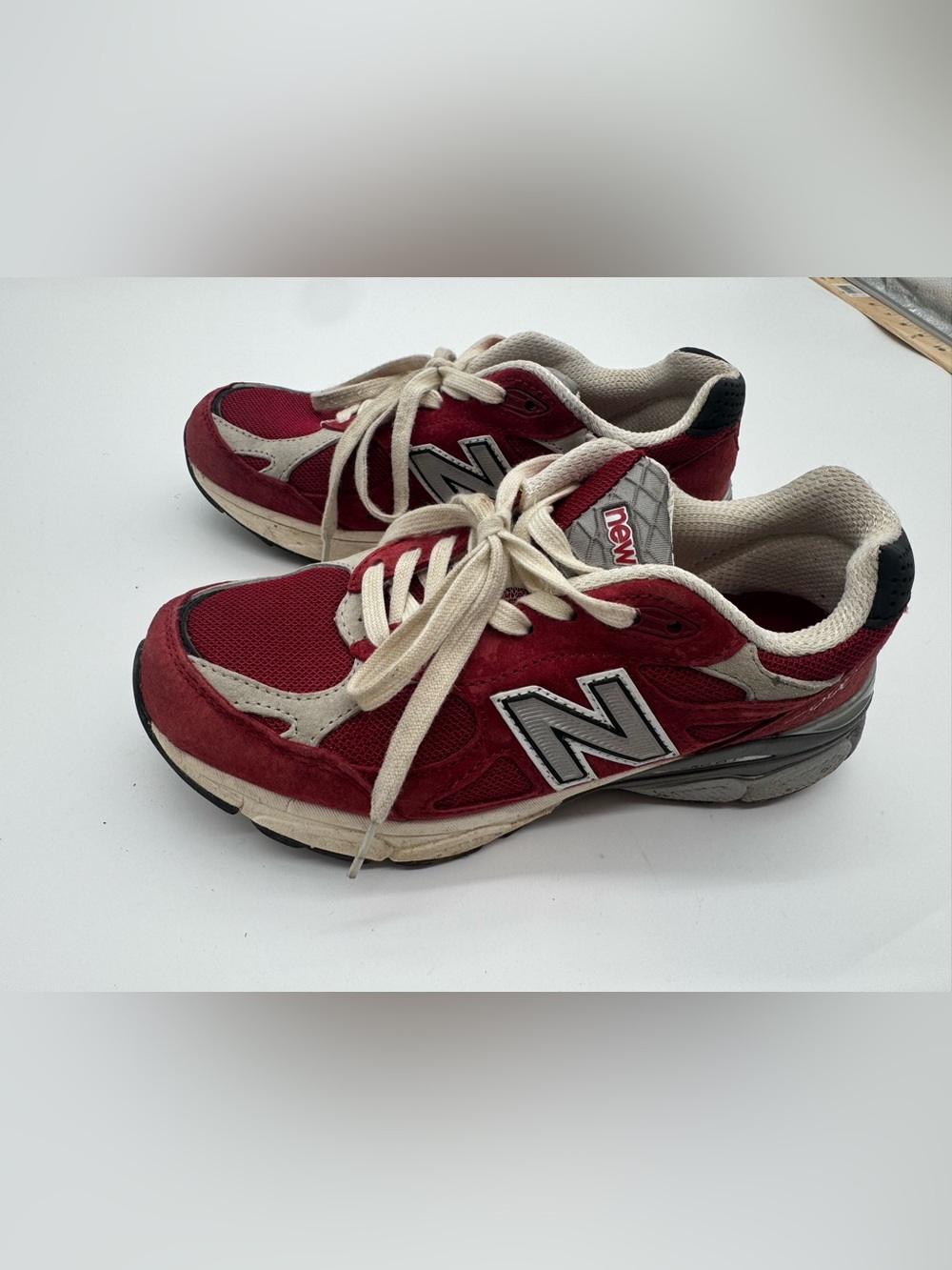 New balance Teddy Santis 990v3 Marblehead red sneakers men’s 7.5 women’s 9.5